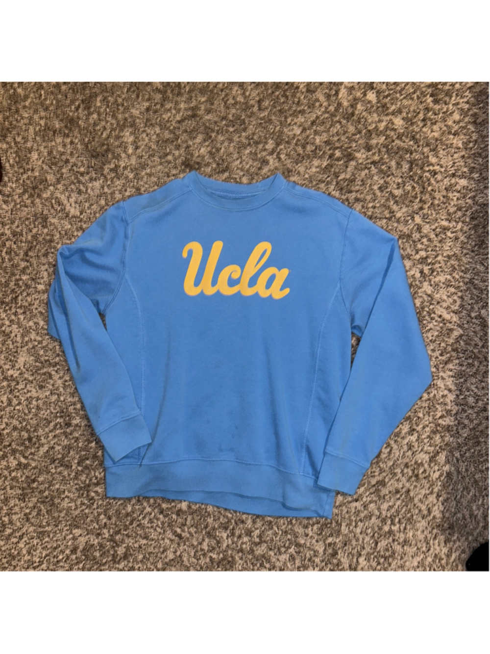 Men’s Alta Gracia UCLA College Sweatshirt Blue Yellow Size S